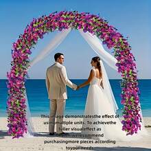 Mixed-Color Morning Glory Flowers Hanging Flowers Plants Artificial Morning Glory For On Wall Garden Decor Plant Yard Garden Stuff Outdoor Flower Pot Home Supplies Outdoor Patio Wedding Fall Halloween Decor Porch Room Gardening Hanging Decorations - Multicolor - View 6