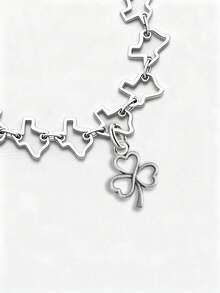 1pc Minimalist Unique 925 Sterling Silver Spring Flower Rabbit Pendant, DIY Necklace Delicate Jewelry Gift For Women & Men - Gather - View 7