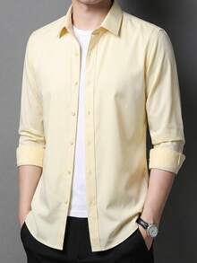Men Shirts - Yellow - View 2