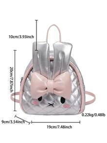 New Arrival Cute Rabbit Design Fashionable Backpack, Suitable For Commuting And Travel - Silver - View 2