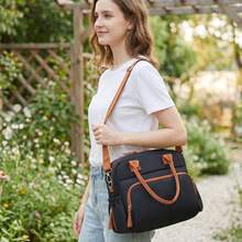 1pc Solid Color Minimalist Maternity Bag, Shoulder Crossbody Diaper Bag, Multi-Functional Fashion Storage Bag, Lightweight Travel Bag For Pregnant Women - Multicolor - View 4