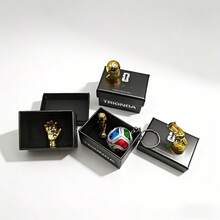 FIFA 2026 USA-Canada-Mexico World Cup Themed Gift Box, Multiple Designs Available, Includes 4 Small Sculptures, 1 Soccer Keychain And 1 Fan Souvenir Gift Box, Suitable For Her/His Gift - Multicolor - View 3