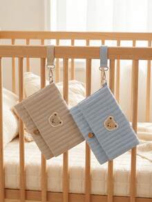 1 件熊形婴儿尿布包、便携式婴儿盥洗包、多功能湿巾和尿布袋 - 濕紙巾袋 - 查看 3