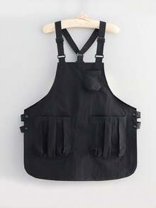 1pc Nylon Thick Breathable Utility Apron, Suitable For Barbers, Cafes, BBQ, Hotels And Catering Industry, Unisex, With Multiple Pockets, Suitable For Home Kitchen. Gift For Mother's Day, Eid Al-Adha, Eid Al-Fitr - Multicolor - View 14