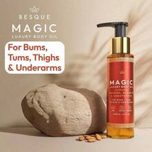 Besque Magic Body Oil, 3.38 FL OZ, After Shower Body Oil For Women, Hydrating Skin Care For Full Body That Plumps, Tightens, And Firms Skin With Natural Ingredients, Luxury Spa Gifts - Pack Of 1 - 1 - View 6