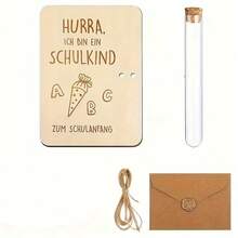 Creative Wooden Greeting Card, Suitable As Back-To-School Season Gift For Both Men And Women, Commemorative Gift For New Academic Year - A - View 7