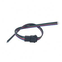 5 Pairs AB Male/Female 4-Pin Connector Cables, RGB LED Strip Aerial Connection Extension Wires - 5 Pairs - View 6