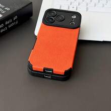 高品质PU软硅胶手机壳，防摔、防汗、防指纹、耐磨、不褪色，兼容 17 Pro Max/17 Pro/17 Air/17/16 Pro Max/16 Plus/16/15 Pro Max/15 Pro/15/14 Pro Max/14 Pro/14/13/12/11 - 橘色 - 查看 5
