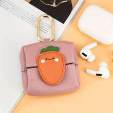 1pc Super Fiber Cute Fruit & Vegetable Shaped Bluetooth Earphone Case, Fits And Multiple Bluetooth Earphone Charging Cases, Suitable For Young Women, Students And Fashionable People Who Like Cute Style - Multicolor - View 11