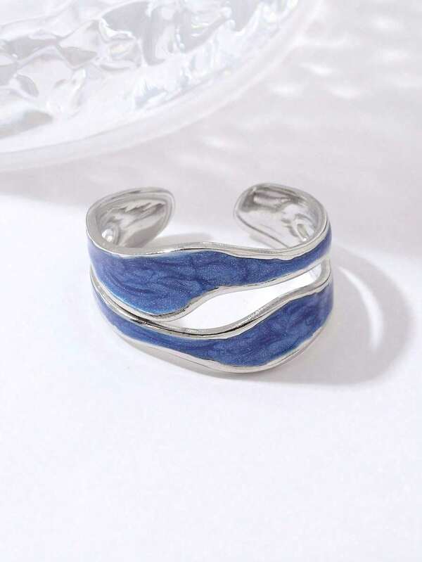 1 pieza Anillo abierto de acero inoxidable