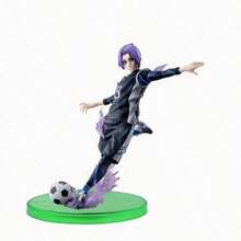 1pc Blue Lock Anime Cute Desktop Decor, Perfect Gift For Anime Fans, Suitable For Anime Photography Background, Handmade Anime Style Figure, 14cm Football Action Figurine PVC Model, Collectible Decoration For Home/Office, Vehicle, Holidays - Multicolor - View 3