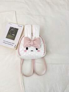 Nueva llegada Mochila de diseño lindo de conejo, adecuada para ir al trabajo y viajar - Blanco - Ver 5