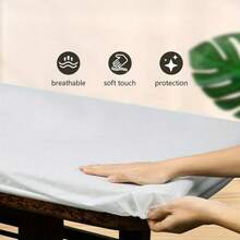 Tấm lót giường massage dùng một lần chống dầu và nước (1 cái/10 cái/20 cái/30 cái), thích hợp cho các salon làm đẹp và chăm sóc da, lớp phủ bảo vệ màu trắng bền chắc, thiết kế dùng một lần hợp vệ sinh. - Nhiều màu - Xem 8