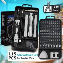 115 In 1 Multi-Function Screwdriver Set, Quenched And Reinforced Bits, Magnetic Torx And Bits, Precision Repair Tool Kit, Suitable For Computer, Phone, Home Maintenance - Screwdriver - View 4