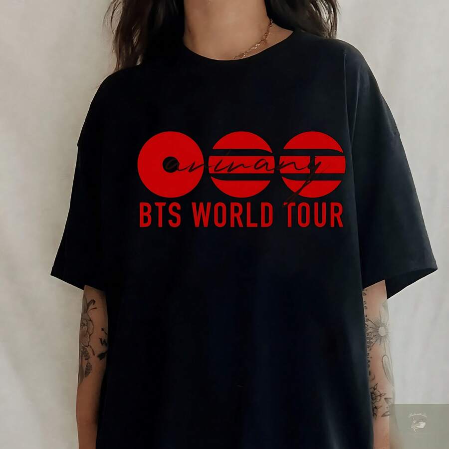 B.T.S 2026 World Tour Arirang Shirt - màu đen - Xem 1