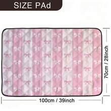 1 buah Alas Hewan Peliharaan Motif Pita Bergaris, Alas Tempat Tidur Anjing, Bantal Hewan Peliharaan Kartun Lucu, Alas Istirahat Hewan Peliharaan yang Dapat Dicuci, Cocok untuk Semua Musim - MultiWarna - View 7