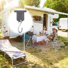12er-Set Haken für Wohnmobil-Markisen, Befestigungshaken für Markisen, Zubehör für Wohnmobil-Markisen, S-förmige Haken, Metallhaken für Garten, Wohnmobile, Wohnwagen und Camping - Silber - Übersicht 7