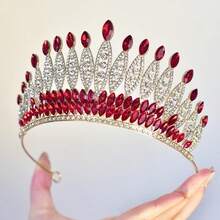 1 chiếc vương miện cô dâu bằng hợp kim, kiểu dáng châu Âu và Mỹ tinh tế, vương miện hoàng gia, vương miện cưới phong cách Baroque. - Nhiều màu - Xem 6