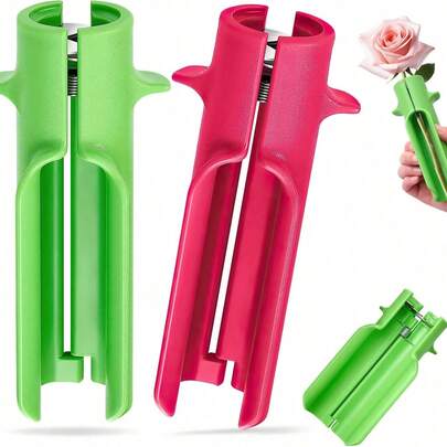 Dụng cụ gỡ gai hoa hồng, dụng cụ tỉa hoa, dụng cụ cắt và bóc vỏ hoa, dụng cụ tỉa cành, dụng cụ bóc vỏ hoa hồng, thích hợp cho các cửa hàng hoa và vườn nhà, có ba màu để lựa chọn: vàng, xanh lá cây và đỏ.