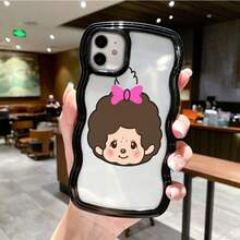 ウェーブエッジ クリアケース アニメキャラクター柄 カワイイ メンズ / レディース スマホケース Pixel 8A/8/8 Pro/9/9 Pro/9A/10/10PRO/Pixel 8A/8/8 Pro/9/9 Pro/9A/10/10PRO/17pro Max/17pro/17/11/12/13/14/15/15Pro/15PluS/15Pro Max/16/16Pro/16PluS/16Pro Max/MIN/X/XR対応 TPU ソフト 耐衝撃 ギフト - 黑色 - チェックする 2