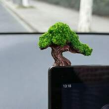 Car Interior Miniature Landscape Decor, Small Potted Plant - Tree - View 5
