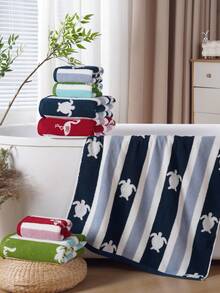 QIBHI 1/2/3 chiếc tùy chọn, khăn tắm hoặc khăn tay phong cách bãi biển họa tiết Jacquard sọc hồng hạc tinh xảo 100% cotton terry nguyên chất, thấm hút tốt dùng cho tắm tại nhà, khăn tắm bãi biển, phù hợp cho phòng tắm, khách sạn, phòng gym, du lịch, quà tặng, salon, thể thao, ngoài trời, bãi biển, trường học, tựu trường, phụ kiện du lịch, đồ dùng thiết yếu cho gia đình, khăn, chăm sóc da - Đỏ - Xem 11