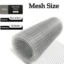 Hardware Cloth 1_4 Inch 4inx10ft Galvanized After Welding 23 Gauge,Wire Cloth Wire Mesh Roll Chicken Wire Fence Mesh Roll For Chicken Pen_Coop Fences, Garden Fences,Screen Mesh,Poultry Netting Cage - ColorB - View 3