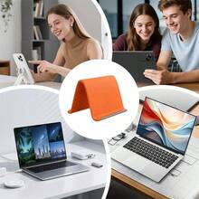 Giá đỡ điện thoại/máy tính bảng bằng silicon và hợp kim nhôm có thể điều chỉnh, gập gọn, thích hợp sử dụng tại nhà, phòng ngủ, nhà bếp, cạnh ghế sofa, đầu giường. - Nhiều màu - Xem 5