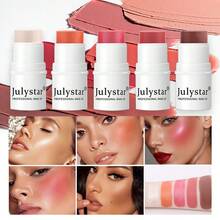 maquillaje profesional Colorete de larga duración pigmentado Colorete en crema - Rojo - Ver 2