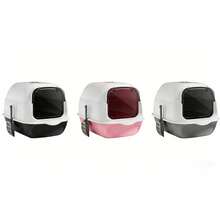 Fully Enclosed Odor-Proof Cat Litter Box, High-Raised Anti-Splash Design, Spacious Interior Suitable For Multiple Cats, Comes With Litter Scoop, Multiple Colors Available, Easy Disassembly & Assembly For Cleaning, Keeps Your Home Fresh And Clean - one-size - View 7