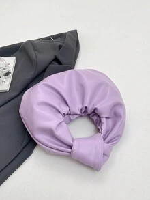 SIMUTINE Unique High-Quality Cloud-Shaped Handbag, New Pleated Underarm Bag, Fashionable Handheld Small Purse, PU Material, Suitable For Daily Use, Shopping, Commuting, Work, University - Purple - View 10
