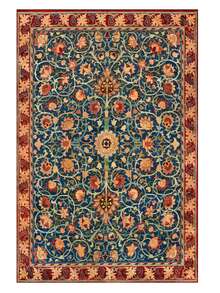 Alfombra moderna turca Almohadilla de área con estampado minimalista + Opciones de tamaño de 80x250 cm a 180x280 cm Fabricada en Turquía - Azul menta - Ver 2