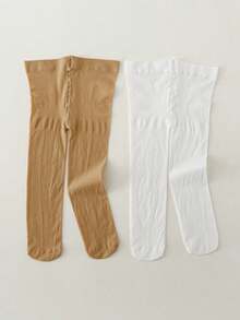 2入組女童連腳丝襪，適用於舞蹈和打底褲 - 彩色 - 查看 11