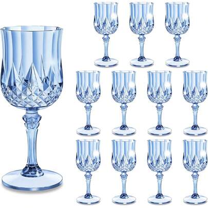 Vintage Embossed Reusable Wine Glass, Heavy-Duty Champagne Cocktail Glass, Juice Cup, Suitable For Parties, Weddings, Vintage Style Drinking Cup, Suitable For Valentine's Day, Weddings, And Grand Events