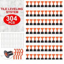 300pcs+4 Wrench Tile Leveling System Kit Reusable Tile Spacer Wall Floor Clips - 304pcs Per Set - View 12