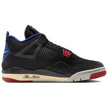 Air Jordan 4 Retro 'Rare Air - White Lettering' Black Fire-Red Deep-Royal-Blue Dark--Grey Tech-Grey Sneakers Men FV5029-003 - 彩色 - 查看 2