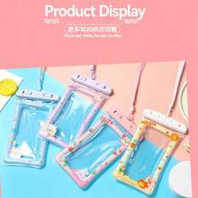 Waterproof Outdoor Swimming Pool Phone Pouch, Cute Appearance With Touchscreen Capability, Summer Swimming Waterproof Phone Bag, Floating Inflatable Waterpark Splash Proof Diving Waterproof Phone Case - Multicolor - View 6
