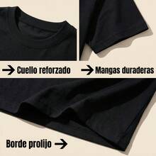 Camisa para Caballero con Estampado de Mariposa - Negro - Ver 4
