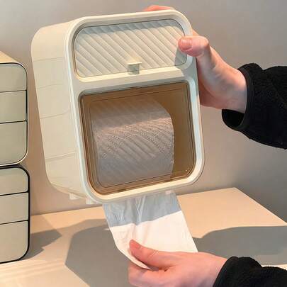 Caixa organizadora e Porta Papel higiênico para banheiro