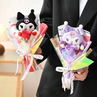  Bó hoa hồng nhân tạo Sanrio (Sanrio), bao gồm cả chủ đề Hello Kitty, thích hợp để trang trí nhà cửa, đám cưới, làm đạo cụ chụp ảnh và các dịp như Lễ Tạ ơn, Lễ tốt nghiệp, Ngày Valentine, Ngày của Mẹ, quà sinh nhật.