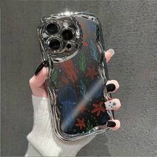 1 unidad Patrón submarino medusas estrellas conchas algas Funda para iPhone 16 e, fabricada en TPU suave y flexible, con gran resistencia a la deformación y protección contra el amarilleo. Cuenta con un exclusivo borde ondulado y acabado electrobrillante de estilo elegante. Brinda protección integral para el móvil y la cámara, resistente a impactos, arañazos y decoloración a largo plazo. Perfecta para el uso cotidiano, trabajo y viajes. - Plateado - Ver 1