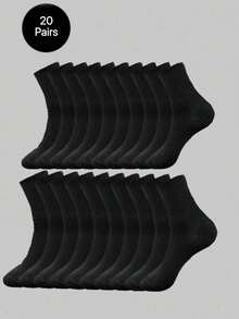 Calcetines gruesos de invierno para hombre en blanco y negro, de moda, casuales y cómodos, anti-olor, adecuados para deportes al aire libre, correr y fitness - Multicolor - Ver 8