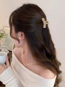 10pcs Women's Rhinestone Crystal Elegant Hair Claw Clips, 1.7 Inch, Hair Accessory, Daily & Party Use - Multicolor - View 2