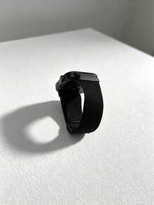 1pc Unisex Nylon Elastic Watch Band, Compatible With Redmi Watch 6, Watch 5, Fashionable Casual Breathable, Magnetic Loop Strap, Wristband Accessory, Compatible With Redmi Watch 4, Compatible With Mi Band 8Pro/9Pro - Black - View 6