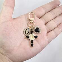 Móc khóa hình Đức Mẹ Maria bằng đồng thanh lịch đính đá Zirconia hình thánh giá, phụ kiện túi xách/xe hơi unisex. - Nhiều màu - Xem 8
