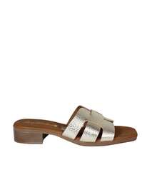 Women Heeled Sandals - Gold - View 1