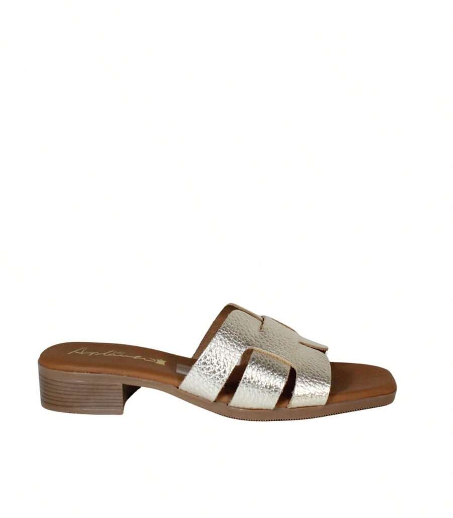 Women Heeled Sandals - Gold - View 1
