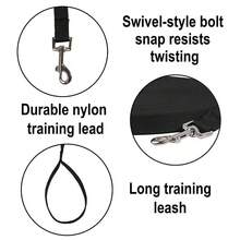 PVC Waterproof Long Dog Leash, Easy To Clean, Reflective Material, With Recall Training And Tracking Functions, Suitable For Small, Medium, And Large Dogs. - Pink - View 3