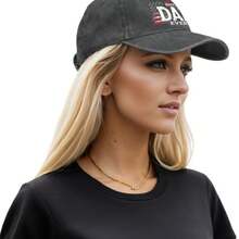 Best Dad Ever Father's Day 2 Baseball Cap Women And Men Fashionable Baseball - 碳色 - 查看 8