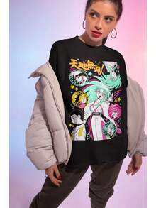 Estilo Fire / Ropa Urbana / Estilo Japonés / Unisex / 100%. - Negro - Ver 7